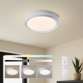 Brilagi - KREON Dimmable LED Ceiling Light LED/54W/230V 3000-6000K, Black, Ø 38 cm + Remote Control