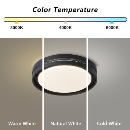Brilagi - Dimmable KREON LED Ceiling Light LED/54W/230V 3000-6000K White Ø 38 cm + Remote Control