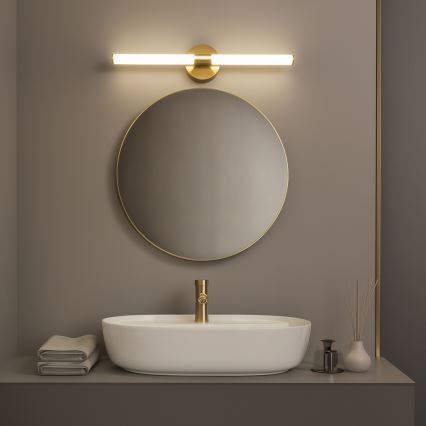 Brilagi - LARA LED Bathroom Mirror Light 10W/230V, 60 cm, IP44, Gold