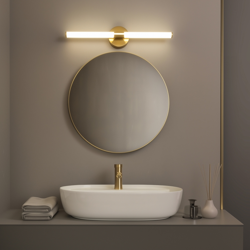 Brilagi - LARA LED Bathroom Mirror Light 10W/230V, 60 cm, IP44, Gold