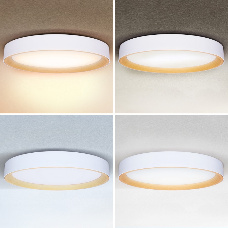 Brilagi - LED Dimmable Ceiling Light LARIOS LED/72W/230V, White, Ø 59 cm + Remote Control