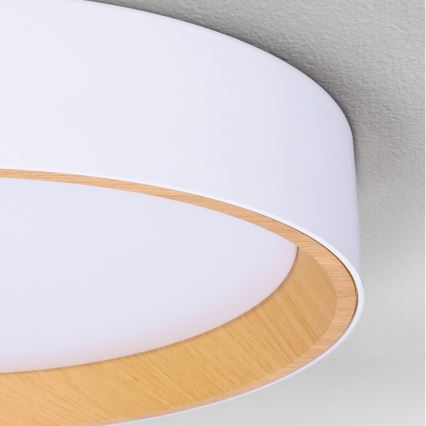 Brilagi - LED Dimmable Ceiling Light LARIOS LED/72W/230V, White, Ø 59 cm + Remote Control