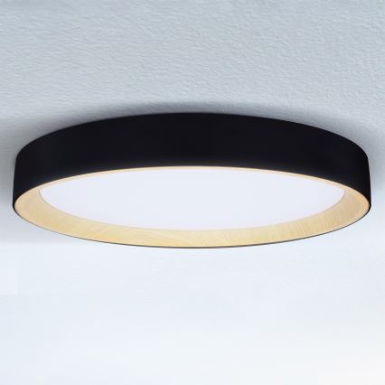 Brilagi - LARIOS Dimmable LED Ceiling Light LED/72W/230V 3000-6500K Black dia. 59 cm + Remote Control