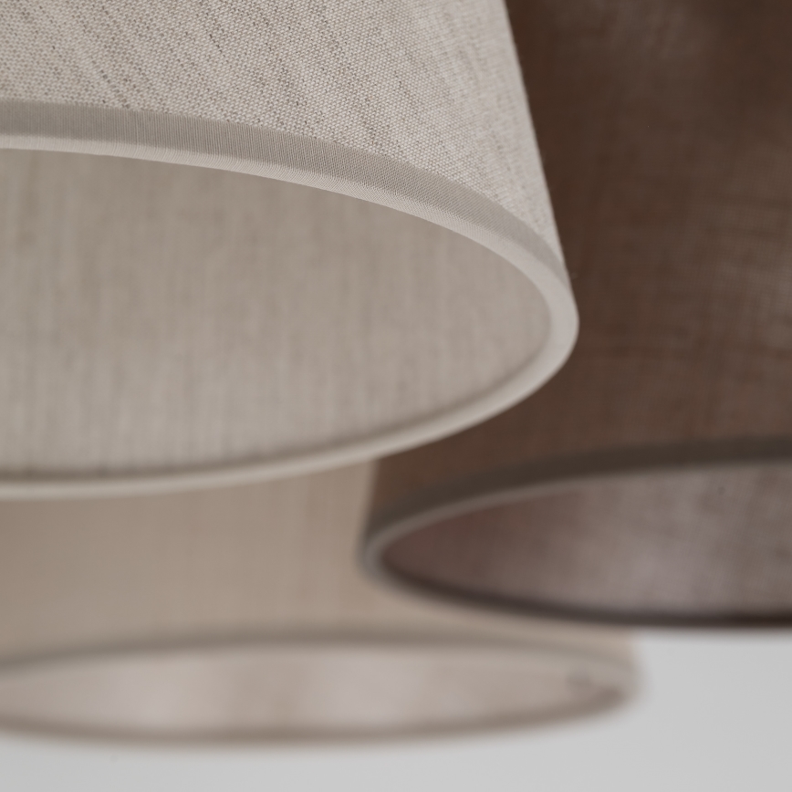 Brilagi - LATTE 5-Light Flush-Mount Chandelier, 5x E27/15W/230V, Pine/Mixed Finish