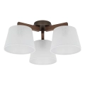 Brilagi - LATTE flush-mount ceiling light 3xE27/15W/230V pine/white