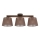 Brilagi - LATTE Flush-Mount Ceiling Light 3xE27/60W/230V Pine/Brown