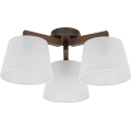 Brilagi - LATTE flush-mount ceiling light 3xE27/60W/230V pine/white