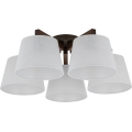 Brilagi - LATTE Flush-mount ceiling light 5xE27/60W/230V Pine/White