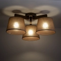 Brilagi - LATTE Flush-Mount Chandelier 3xE27/15W/230V Pine/Brown