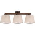 Brilagi - LATTE Flush-Mount Chandelier 3xE27/60W/230V Pine/Beige