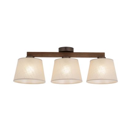 Brilagi - LATTE Flush-Mount Chandelier 3xE27/60W/230V Pine/Beige