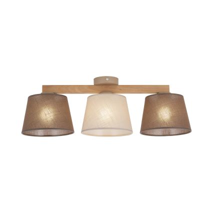 Brilagi - LATTE SABIA Flush-Mount Chandelier 3xE27/15W/230V Pine/Mix