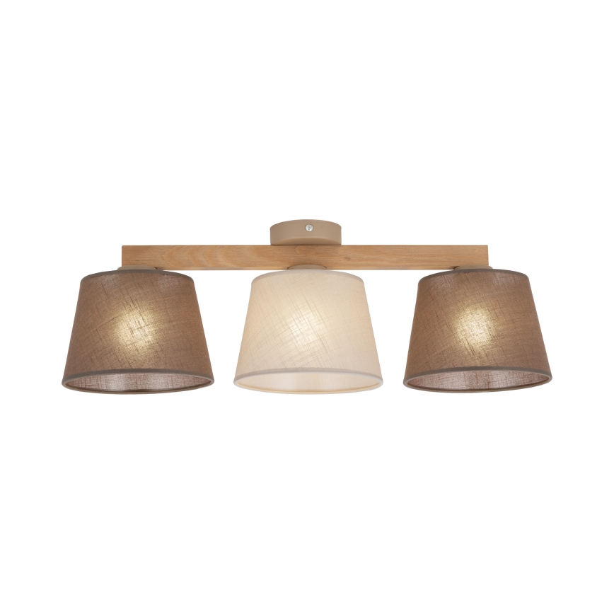 Brilagi - LATTE SABIA Flush-Mount Chandelier 3xE27/15W/230V Pine/Mix