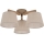Brilagi - LATTE SABIA flush-mount chandelier 3xE27/60W/230V pine/beige