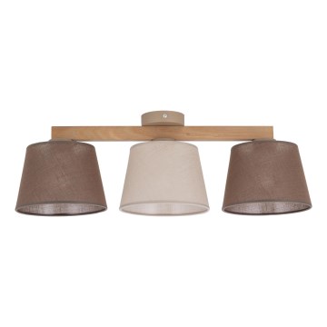 Brilagi - LATTE SABIA Flush-Mount Chandelier 3xE27/60W/230V Pine/Mix