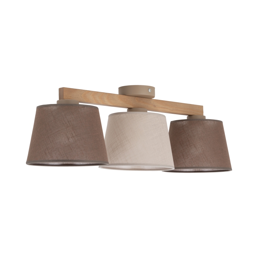 Brilagi - LATTE SABIA Flush-Mount Chandelier 3xE27/60W/230V Pine/Mix