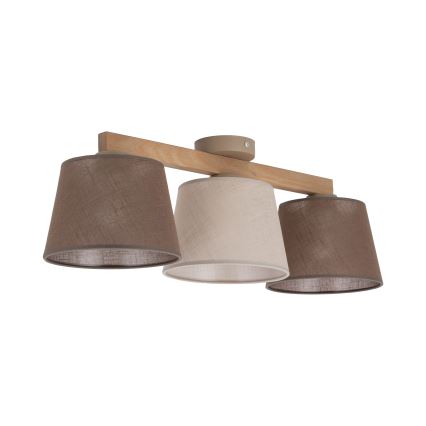 Brilagi - LATTE SABIA Flush-Mount Chandelier 3xE27/60W/230V Pine/Mix