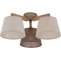 Brilagi - LATTE SABIA Flush-mount chandelier 3xE27/60W/230V pine/mix