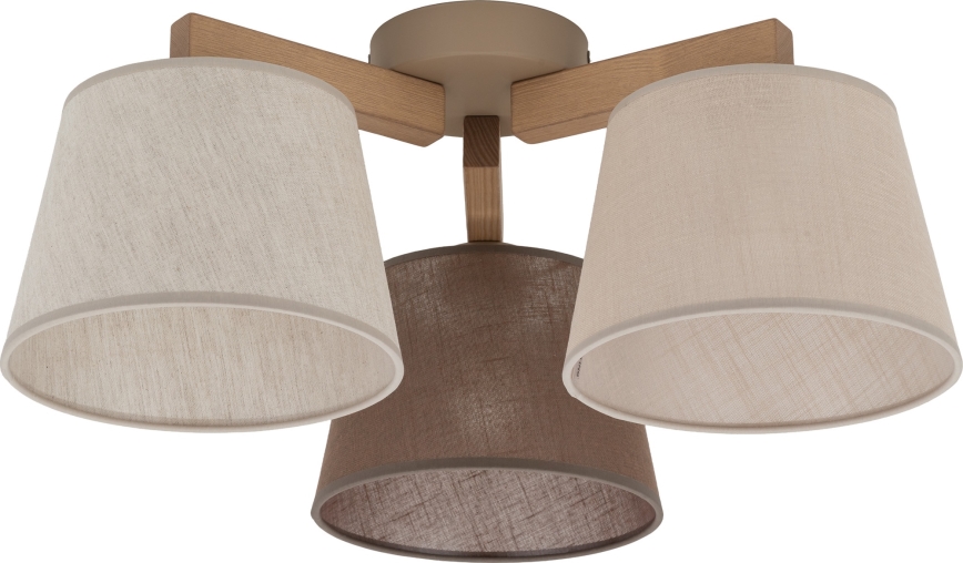 Brilagi - LATTE SABIA Flush-mount chandelier 3xE27/60W/230V pine/mix