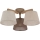 Brilagi - LATTE SABIA Flush-mount chandelier 3xE27/60W/230V pine/mix
