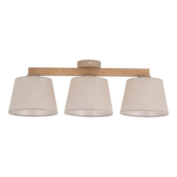 Brilagi - LATTE SABIA Flush-mounted chandelier 3xE27/15W/230V pine/beige