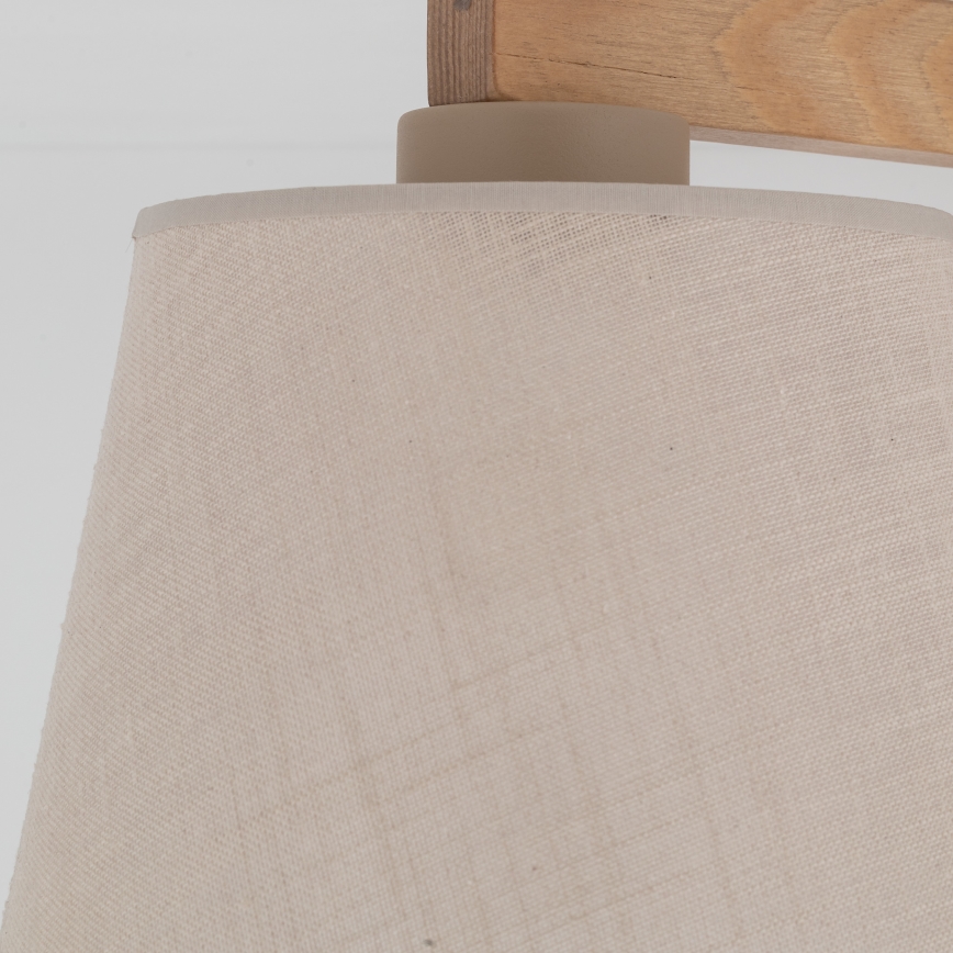 Brilagi - LATTE SABIA Flush-mounted chandelier 3xE27/60W/230V pine/beige