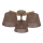 Brilagi - LATTE SABIA Flush-Mounted Chandelier 3xE27/60W/230V Pine/Brown