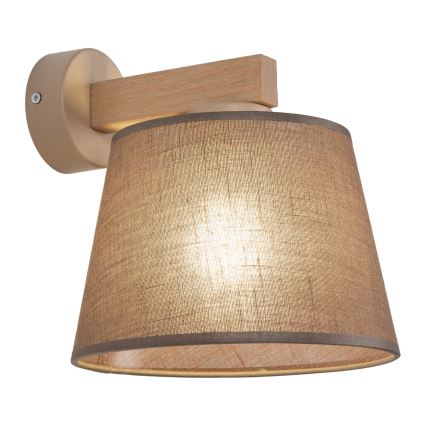BRILAGI - LATTE SABIA LED Wall Light 1xE27/15W/230V Pine/Brown