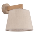 Brilagi - LATTE SABIA Wall Lamp 1x E27/15W/230V Pine/Beige