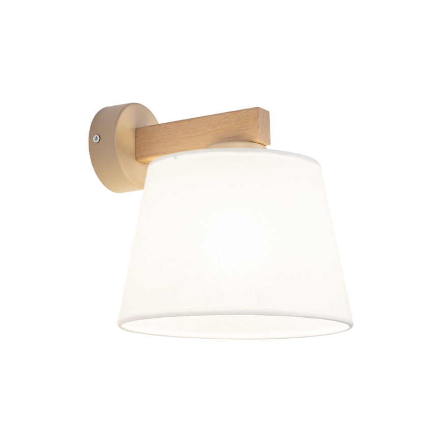 Brilagi - LATTE SABIA Wall Lamp 1x E27/15W/230V Pine/White