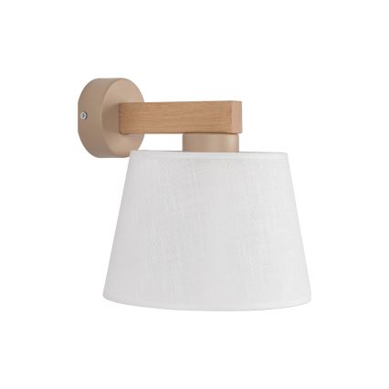 Brilagi - LATTE SABIA Wall Lamp 1x E27/15W/230V Pine/White