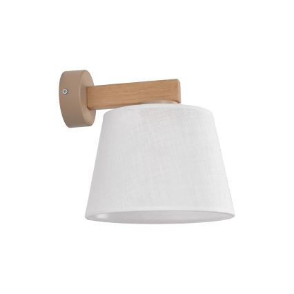 Brilagi - LATTE SABIA Wall Lamp 1x E27/15W/230V Pine/White