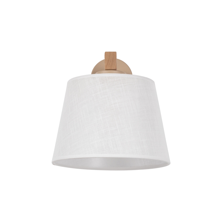 Brilagi - LATTE SABIA Wall Lamp 1x E27/15W/230V Pine/White