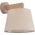 Brilagi - LATTE SABIA Wall Lamp 1x E27/60W/230V Pine/Beige