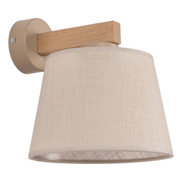 Brilagi - LATTE SABIA Wall Lamp 1x E27/60W/230V Pine/Beige