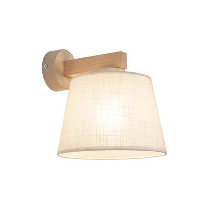 Brilagi - LATTE SABIA Wall Lamp 1x E27/60W/230V Pine/Beige