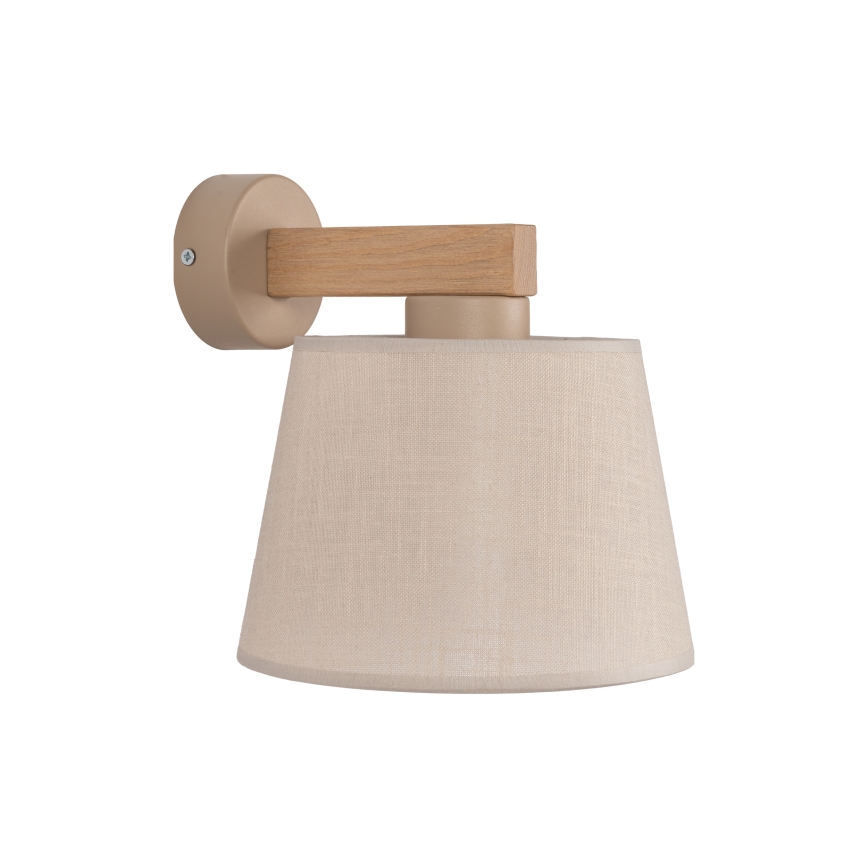 Brilagi - LATTE SABIA Wall Lamp 1x E27/60W/230V Pine/Beige