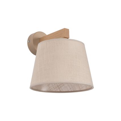 Brilagi - LATTE SABIA Wall Lamp 1x E27/60W/230V Pine/Beige