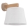 Brilagi - LATTE SABIA Wall Lamp 1x E27/60W/230V Pine/White