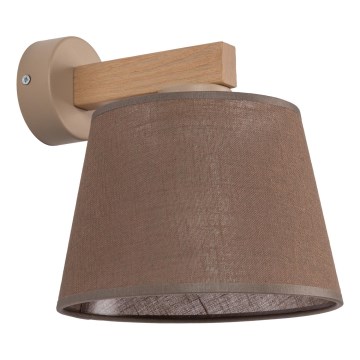 Brilagi - LATTE SABIA Wall lamp 1xE27/60W/230V Pine/Brown