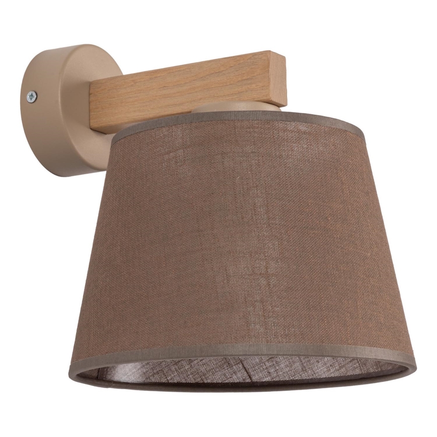 Brilagi - LATTE SABIA Wall lamp 1xE27/60W/230V Pine/Brown
