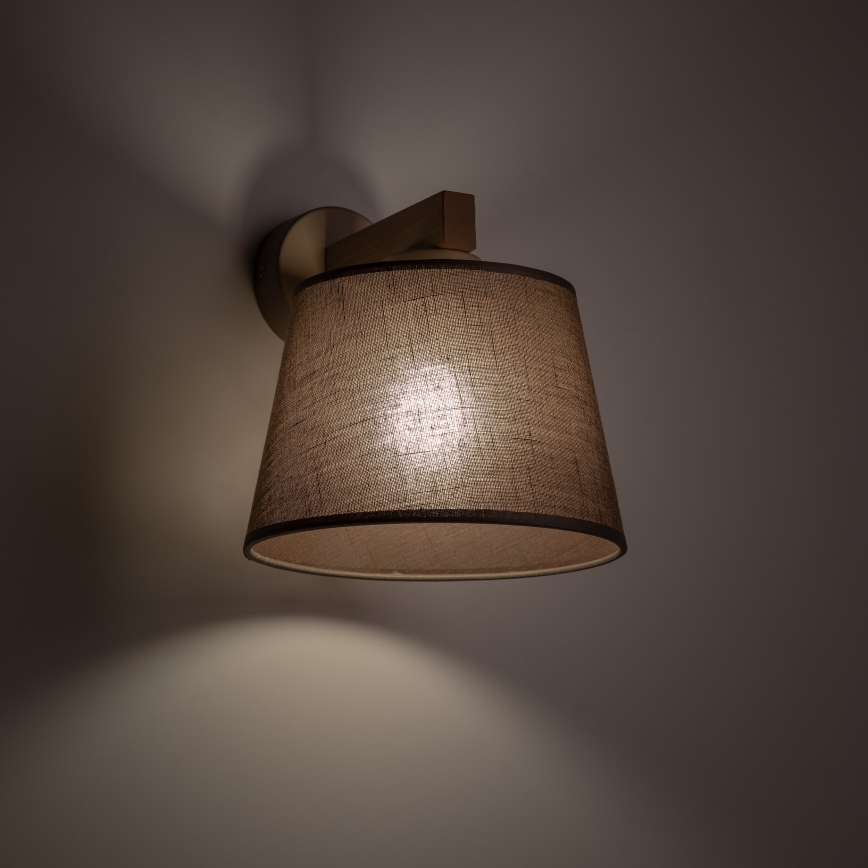 Brilagi - LATTE SABIA Wall lamp 1xE27/60W/230V Pine/Brown