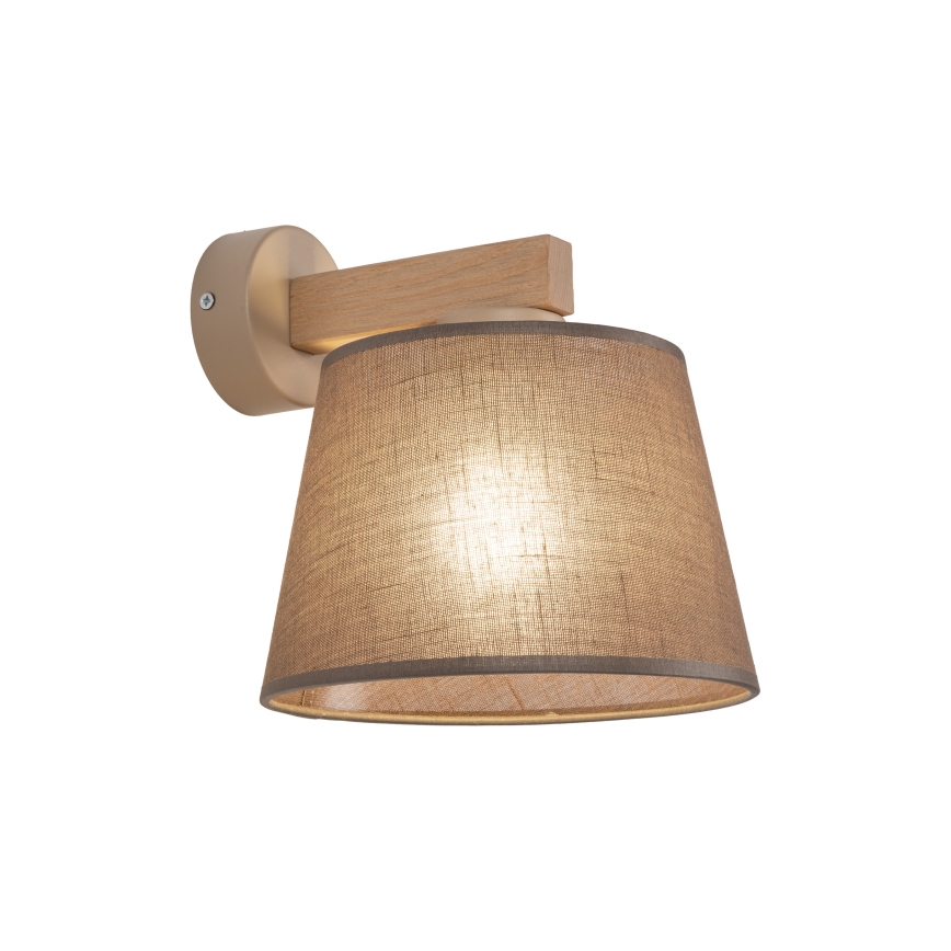 Brilagi - LATTE SABIA Wall lamp 1xE27/60W/230V Pine/Brown