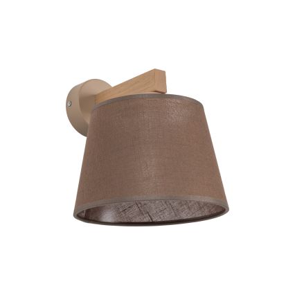 Brilagi - LATTE SABIA Wall lamp 1xE27/60W/230V Pine/Brown