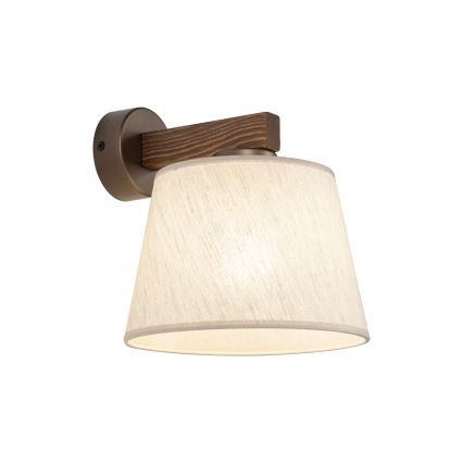 Brilagi - LATTE Wall Lamp 1xE27/60W/230V Pine/Beige