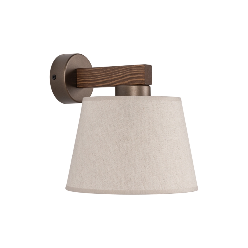 Brilagi - LATTE Wall Lamp 1xE27/60W/230V Pine/Beige
