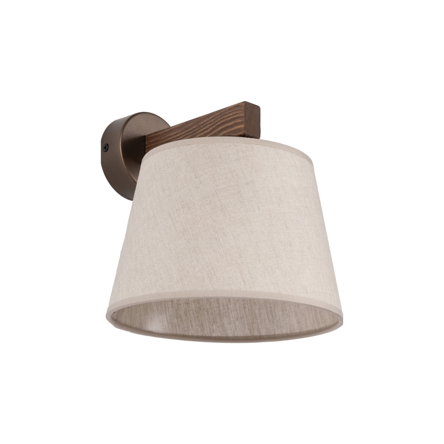 Brilagi - LATTE Wall Lamp 1xE27/60W/230V Pine/Beige