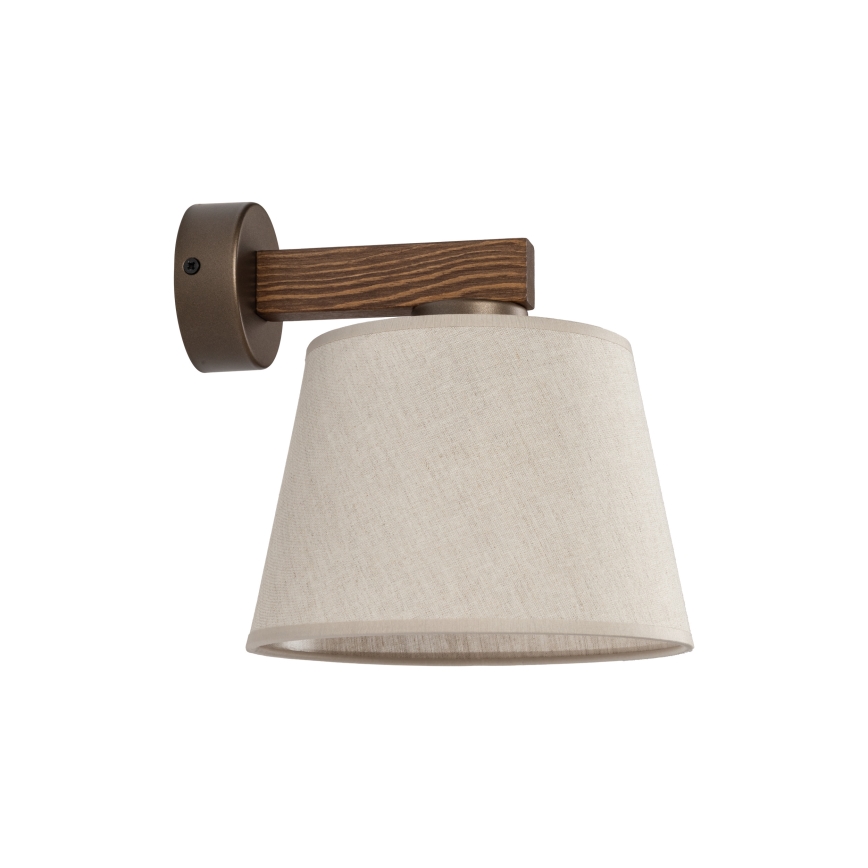 Brilagi - LATTE Wall Lamp 1xE27/60W/230V Pine/Beige