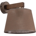 Brilagi - LATTE Wall Lamp 1xE27/60W/230V Pine/Brown