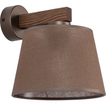 Brilagi - LATTE Wall Lamp 1xE27/60W/230V Pine/Brown
